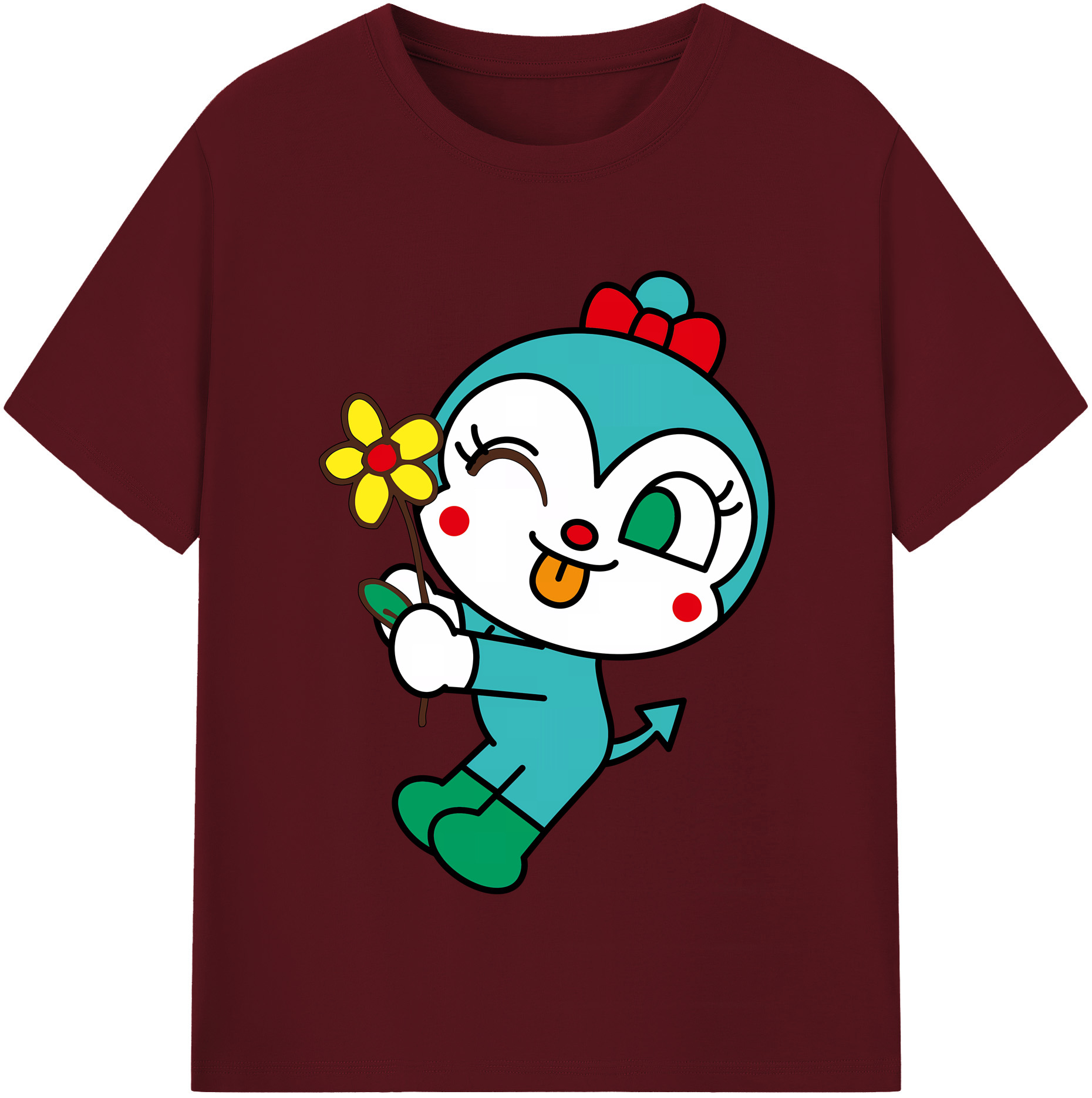 （画像用） アンパンマン Anpanman 綿100％半袖Tシャツ（フロントプリント）